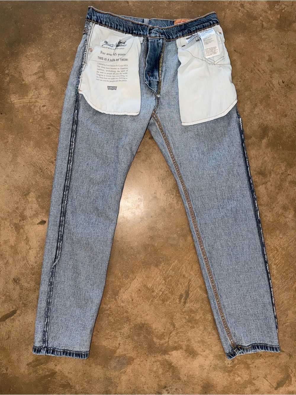 Levi’s 502 Taper Jeans Men’s W30 L30 Light Wash Denim Classic Cotton - Picture 8 of 14